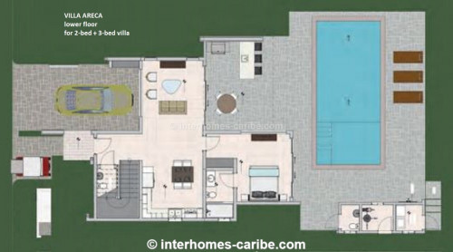 photos for PRE-SALE: VILLA ARECA - 2 or 3 bedrooms on 2 floors for stress-free Caribbean living