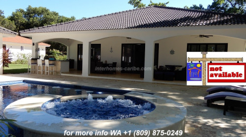 thumbnail for NOT AVAILABLE - SOSUA: NEWLY BUILT, TOP-EQUIPPED VILLA WITH GUEST HOUSE AND LARGE CORNER LOT