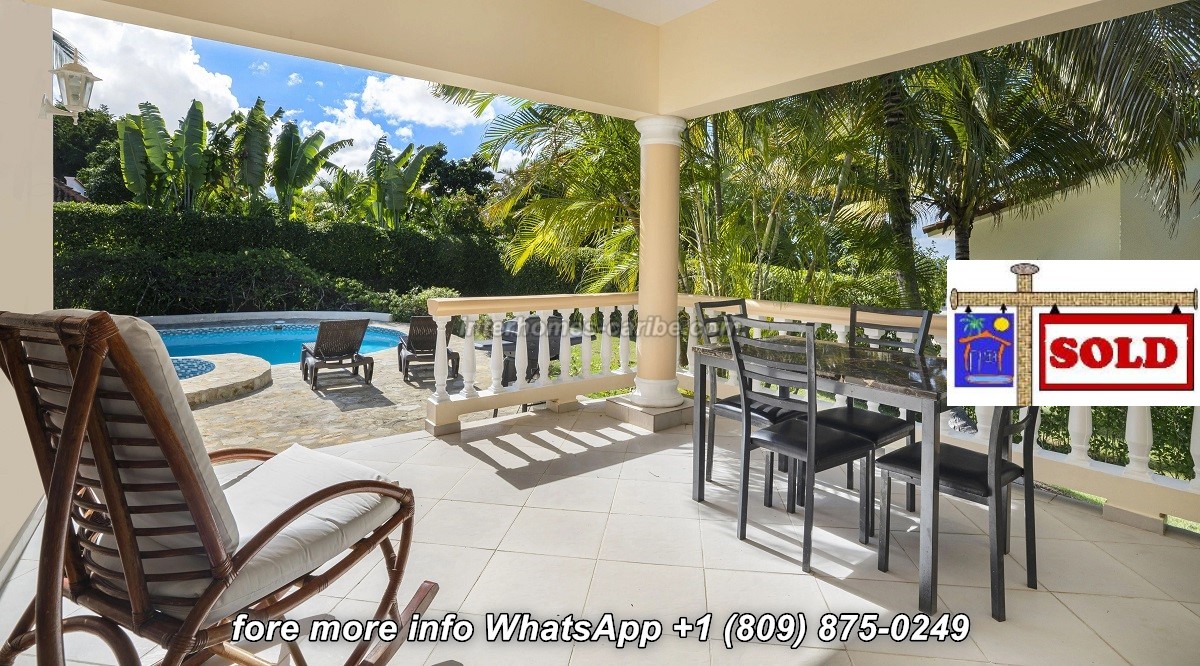 S O L D - SOSUA: 2-FLOOR VILLA WITH ONE MAIN- AND ONE GUEST APARTMENT