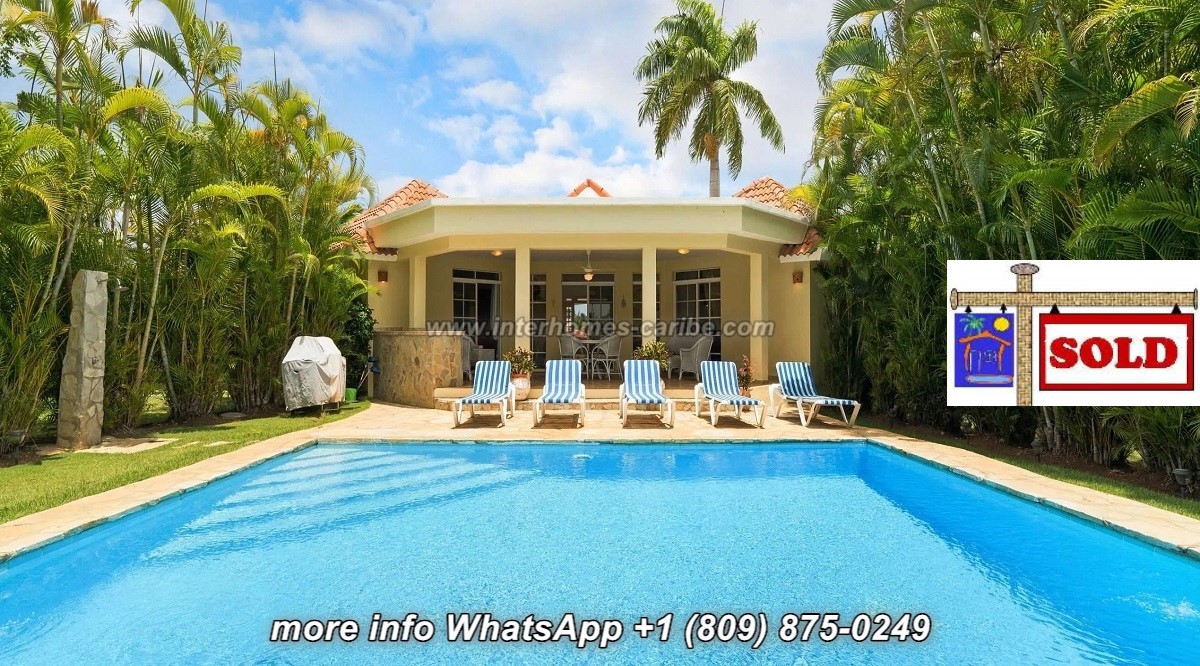 S O L D - SOSUA: WELL-MAINTAINED 2-BEDROOM VILLA WITH LARGE LOT